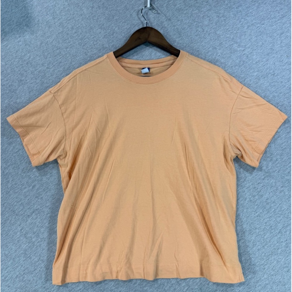 Old Navy T Shirt Mens Medium Peach Orange Cotton Short Sleeve Crew Neck Casual